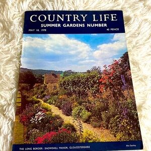 Vintage Summer 1978 COUNTRY LIFE MAGAZINE GARDENS  May 1978